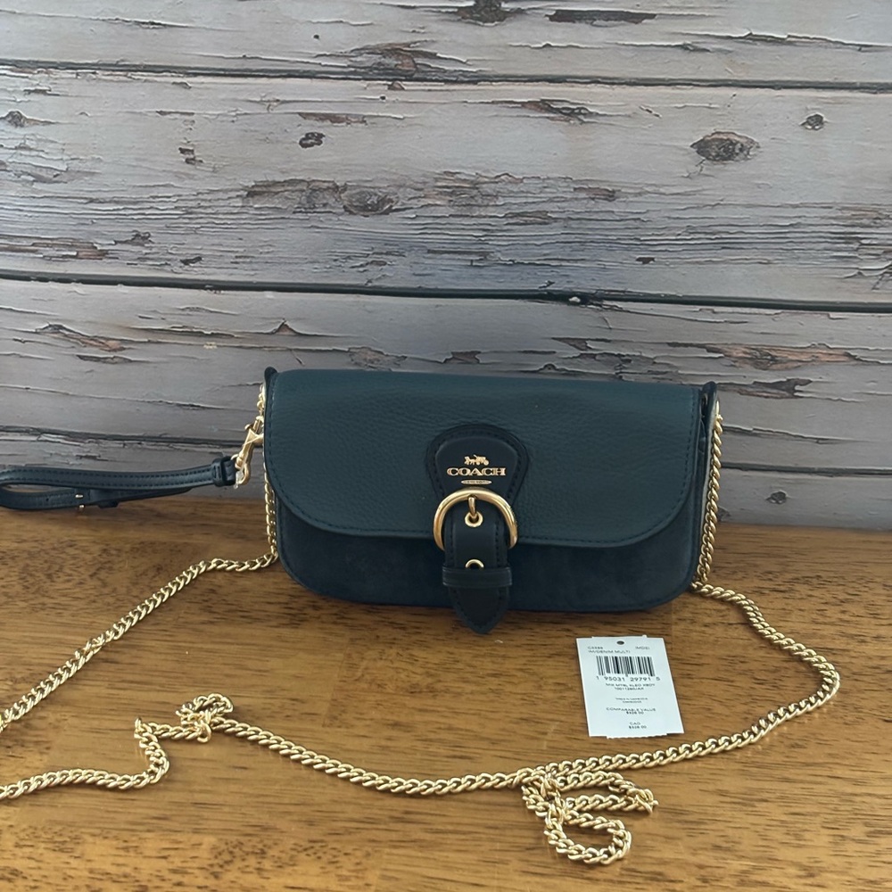 Coach Kleo  Crossbody Bag with Chain Strap.